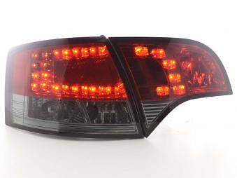 Coppia Fari Fanali Posteriori Tuning LED A4 Avant (8E) 04-08 rosso/nero