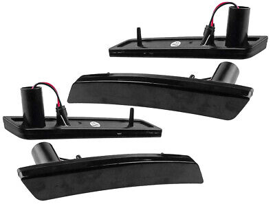 Kit 4 Frecce Laterale a Led Lente Fume Luce Arancione Anteriore e Rosso