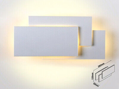 Applique Lampada LED da Muro 12W 4000K Carcassa Grigia Rettangolare con Forme S