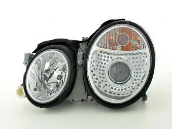 Coppia Fari Fanali Anteriori Tuning CLK 98-02 cromato