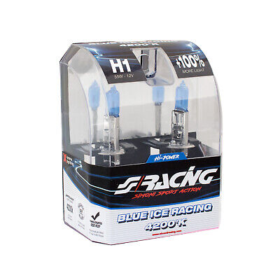 H1 Blue Ice Racing alogena 2 pezzi 700 lm 4200°K 55W 12V