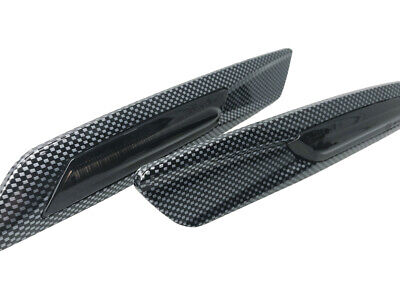 Kit Freccia Laterale a Led Side Marker Dinamica 3D Carbonio Lente Grigio  E8