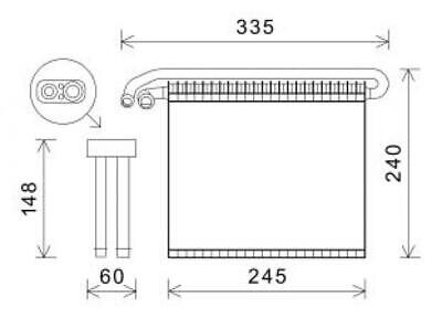 EVAPORATORE COMPATIBILE CON FORD