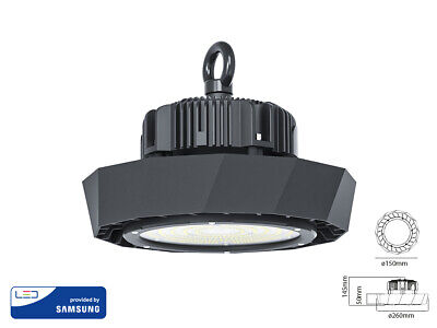 Faro Led Campana Industriale UFO 100W 4000k 90 Gradi 120LM/W IP65 Dimmerabile