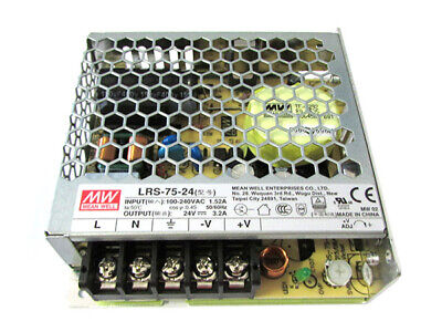 Alimentatore MeanWell CV Trasformatore 24V 75W 3,2A LRS-75-24 Da AC 220V A DC
