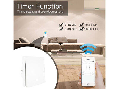 Interruttore Da Parete Wireless WiFi + RF 433 Con 1 Tasto Attacco Semplice Dove
