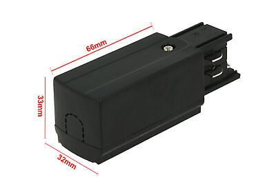 Kit Connettore Alimentazione e Terminale Chiusura Colore Nero Per Binario Guida