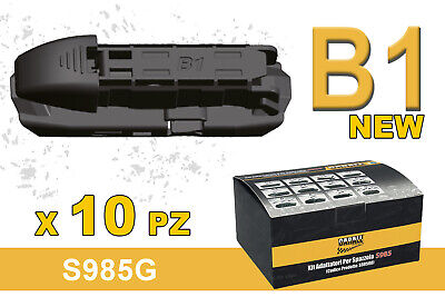 Kit 10 Attacchi B1 New Per Spazzole Tergicristallo Carall S985 Flat e T191