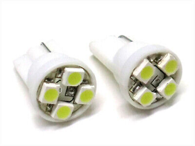 Coppia Lampadine 24V Lampade Led T10 W5W 4 Smd Bianco Luci Posizione Camion