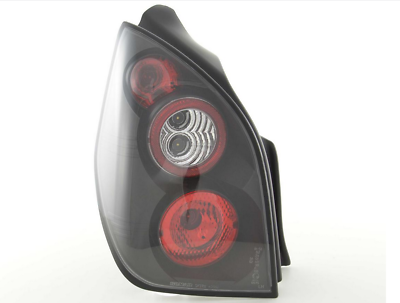 Coppia Fari Fanali Posteriori TUNING C2 2003-2010 NERI vetro trasparente