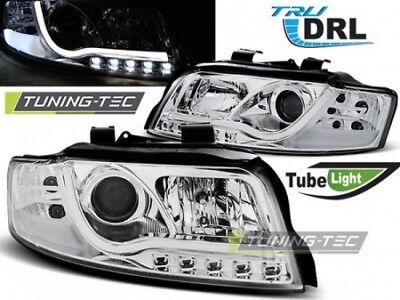 Faro Fanale Tuning  A4 10.00-10.04 TUBE LIGHTS Cromato