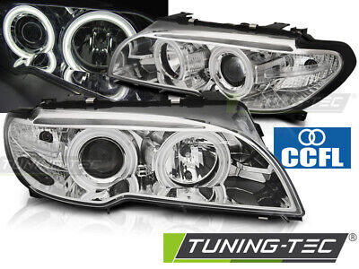 FARI ANGEL EYES CCFL CROMATI per E46 04.03-06 COUPE CABRIO