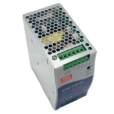 <p>MeanWell WDR-240-48 Alimentatore Slim DIN Rail 240W 48V 5A Input