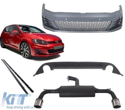 Kit completo corpo Golf 7 VII 2013+ GTI design con scarico completo