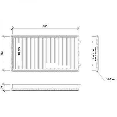 Filtro abitacolo antipolline Serie7 E65 E66 E67