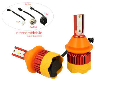 Kit Full Led Canbus BA15S T20 T15 Per Luce Diurne Retromarcia Stop Posizione Po