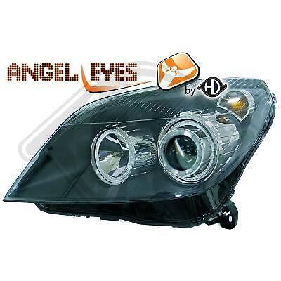 Coppia Fari Fanali Anteriori Tuning Angel Eyes H 2004-2010 nero neri