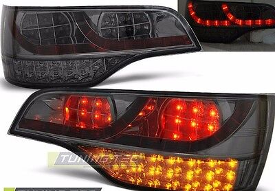 Coppia fari fanali posteriori TUNING Q7 05-09 LED vetro trasparente/ fumè
