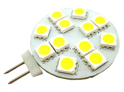 Lampada LED G4 Bispina Bianco Freddo 12V 24V 25W Per Camper Casa Camion 12 SMD 5