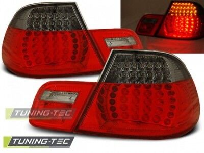 Coppia Fari Fanali Posteriori Tuning E46 04.99-03.03 CABRIO Fume' Rosso LED