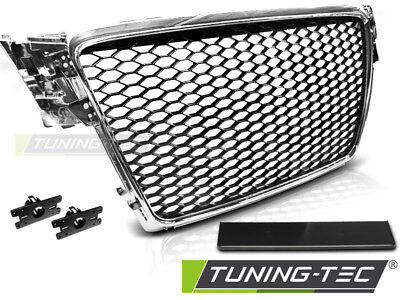 Griglia Sportiva Anteriore Centrale Tuning A4 B8 (08-11) Cromato RS-STYLE