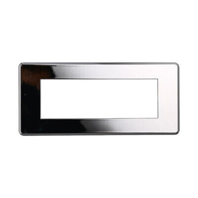 ETTROIT Placca Slim Sottile 6P Serie Moon Colore Cromo Lucido Compatibile Con