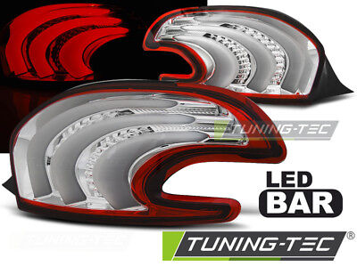 Coppia Fari Fanali posteriori Tuning 208 2012 >2015 Rosso/Bianco LED BAR