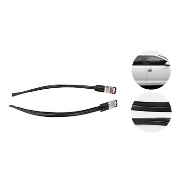 2 Pezzi Guarnizione Portiera Auto Universale 65cm X Nero