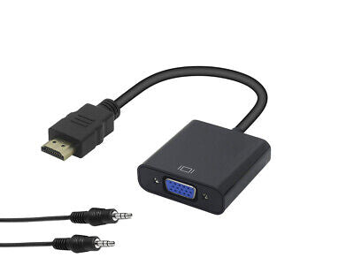 Convertitore Adattatore da HDMI a VGA Maschio Femmina con Cavo Audio