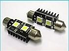 10 Coppie Lampade Led Luci Targa T11 C5W 39mm No Errore 2 SMD 5050 12V