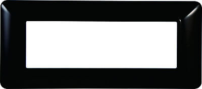ETTROIT Placca Plastica Serie Solar 6P Colore Nero Compatibile Con Bticino