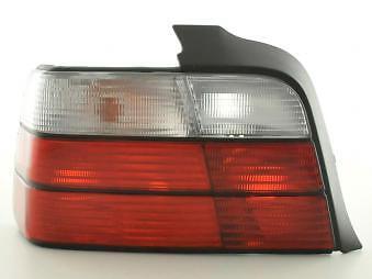 Coppia Fari Fanali Posteriori Tuning serie 3 Berlina (E36)91-98 rosso/bianco