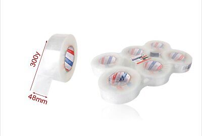 6 Pezzi Nastro Adesivo Trasparente 48mm X 300y <ul><li>Nastro Trasparente,