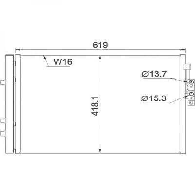 Condensatore clima X3 F25 04/2011- 28 x drive