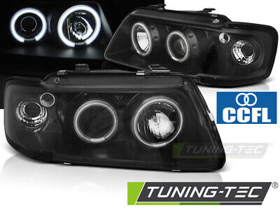 HEADLIGHTS ANGEL EYES CCFL BLACK fits A3 8L 08.96-08.00