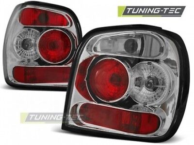 Coppia Fari Fanali Posteriori Tuning POLO 6N2 10.1999-10.2001 Cromati