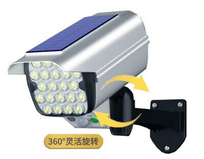 Lampada Led Con Pannello Solare e Sensore Movimento 12W 500lm 6500K Forma di