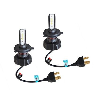H4 All in one led conversion 2 pezzi CSP 4500lm 6500°K 20W 10/30V piattello