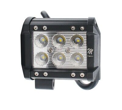 Lampada da lavoro - Light Bar - doppia fila - supporto inferiore. 18W 4. flood