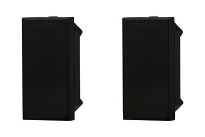 ETTROIT 2 Pezzi Copritasti Copriforo Falso Polo 1P Nero Compatibile Con Bticino