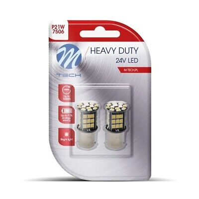 Blister x2 LED L9354 - Ba15s 48xSMD2835 CANBUS 24V bianco
