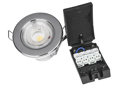Faretto Led da Incasso Dimmerabile 5W 6400K Colore Cromato IP65 Resistente al F