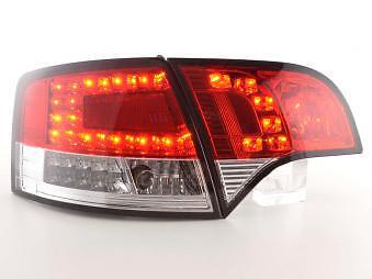 Coppia Fari Fanali Posteriori Tuning LED A4 Avant (8E) 04-08 rosso/chiaro