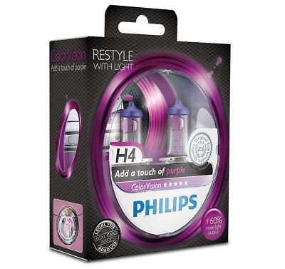 Lampada Alogena  H4 ColorVision Purple 12V60/55W P43t-38 S2
