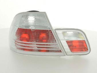 Coppia Fari Fanali Posteriori Tuning serie 3 Coupe (E46) 97-02 bianco