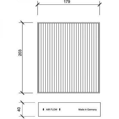 Filtro abitacolo antipolline Roadster/Forfour COLT