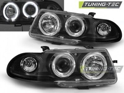 Coppia Fari Fanali Tuning Anteriori F 09.91-08.94 ANGEL EYES Nero