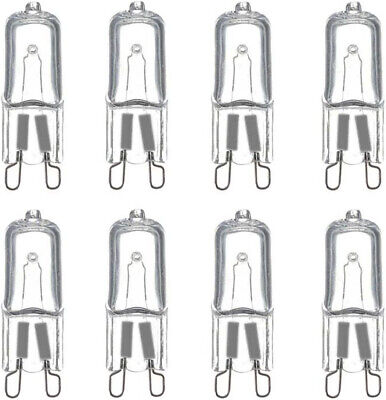 8 PZ Lampade Alogena Dimmerabile G9 42W 630 Lumen Bianco Caldo 2800K <table
