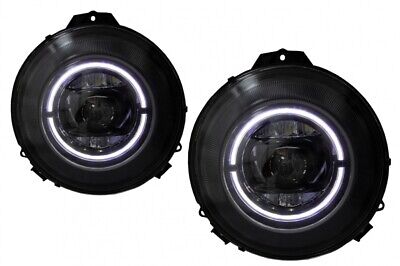 Fari Full LED adatti per Classe G W463 (2005-2017) Black Facelift 2018