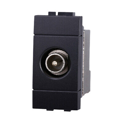 ETTROIT Connettore Presa TV Terminale Maschio Colore Nero Compatibile Con